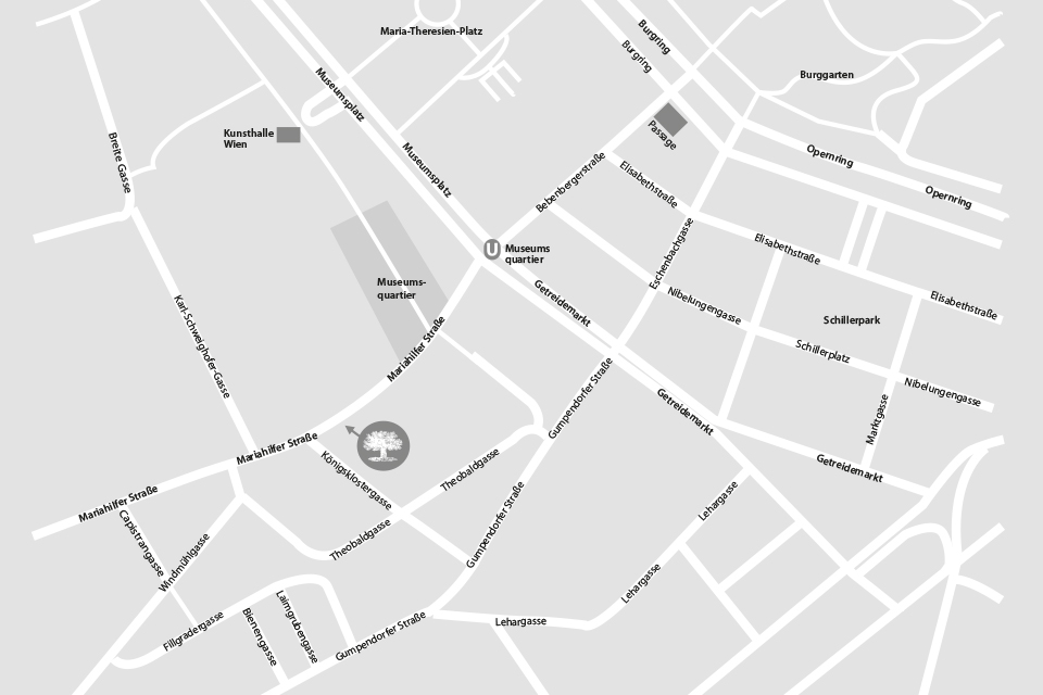 bildliche Wegbeschreibung zumGrüne Erde Store inWien