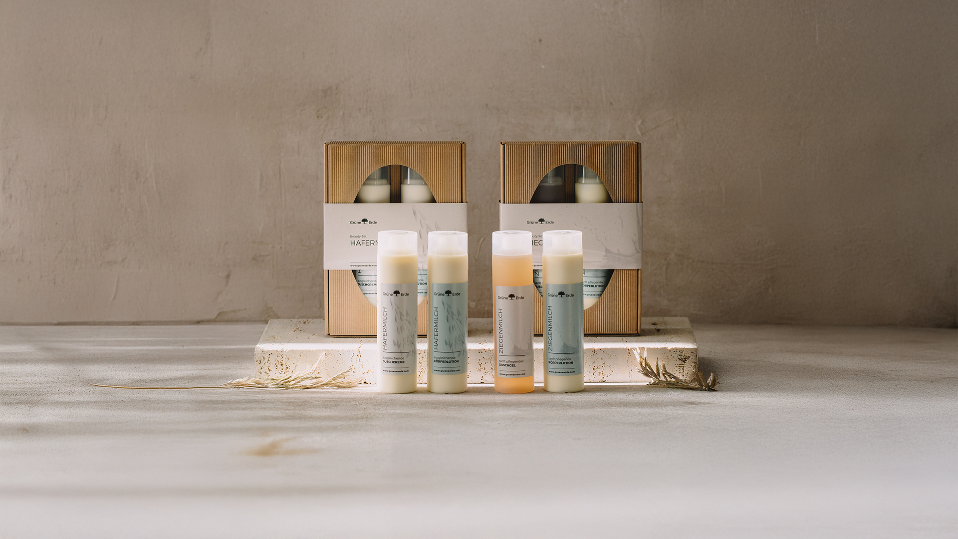 Produkte der Serien Hafermilch und Ziegenmilch