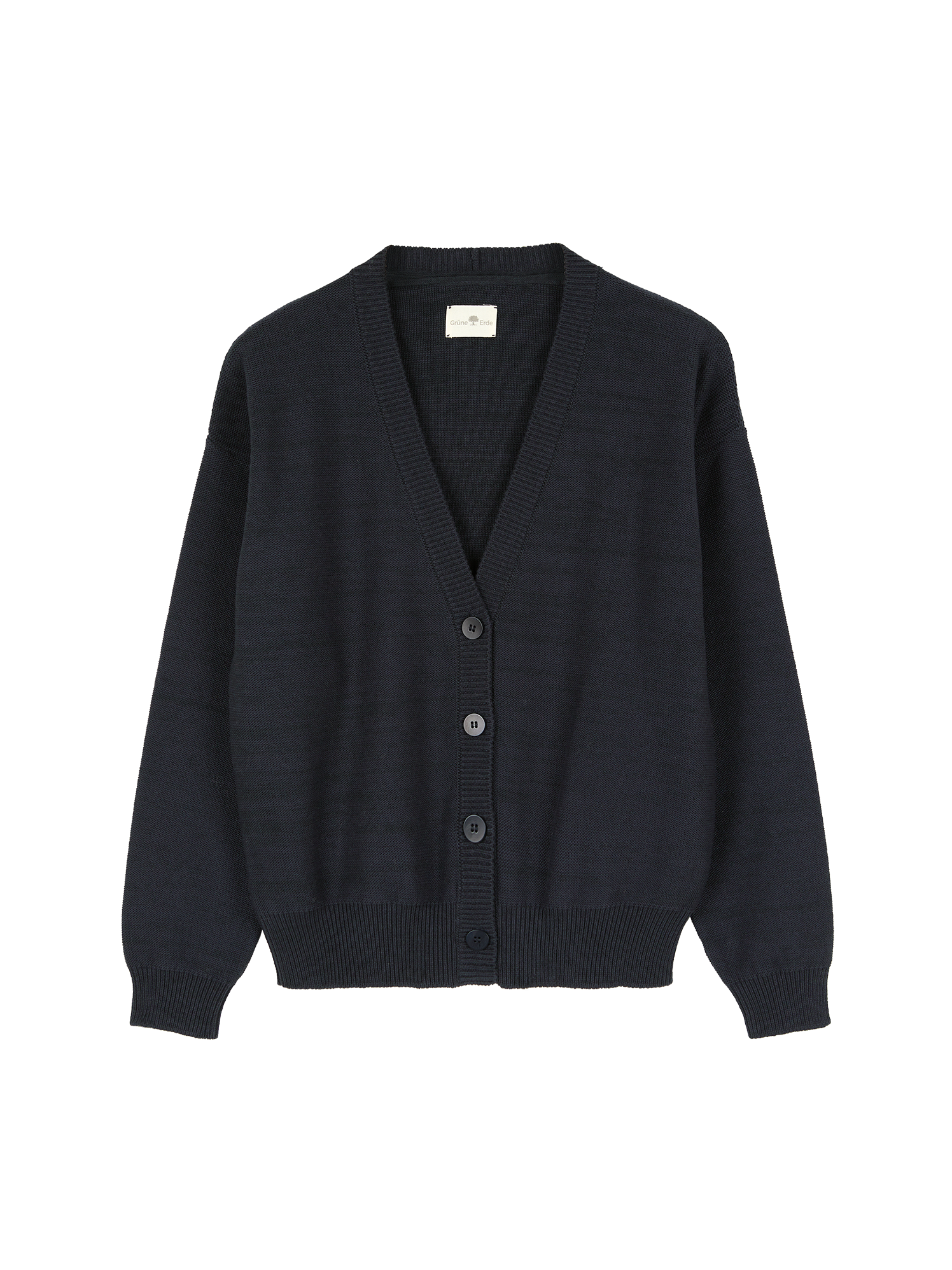 Strickjacke aus Bio-Baumwolle und Wolle