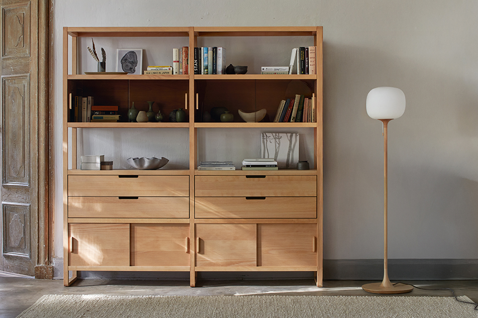 Massivholz Regalwand Quint