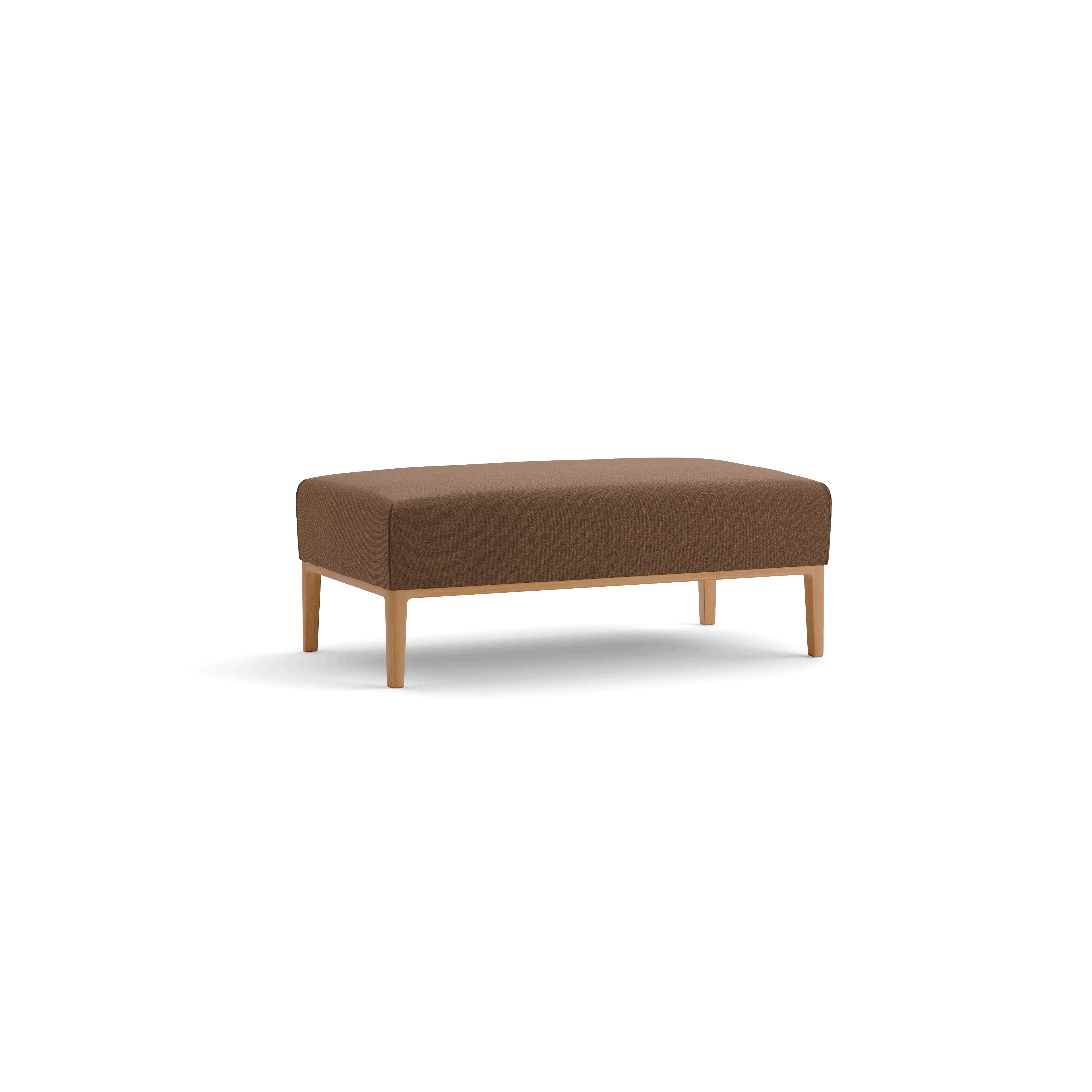 OUTLET - Hocker Lorea (Buche, Wollstoff Kaland Tundra, B109 x T60 cm)