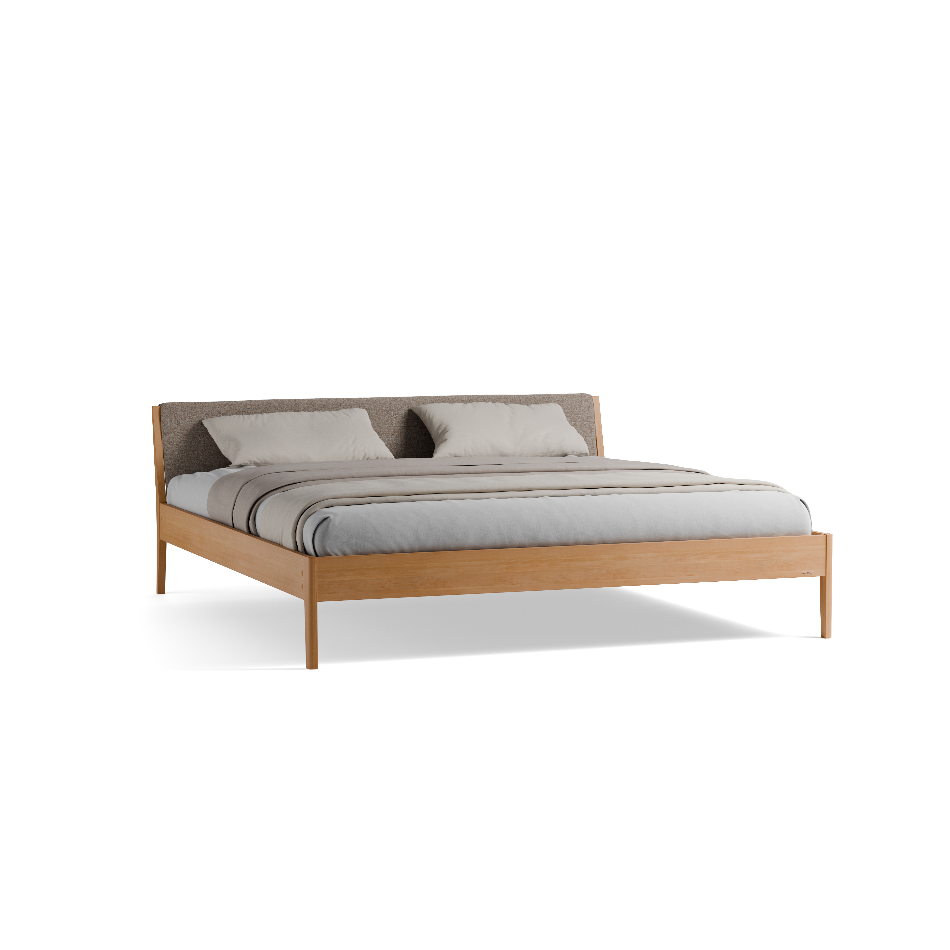 Bett Almeno mit Kopfhaupt und wechselbarer Housse