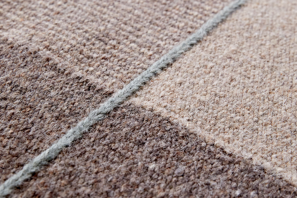 Teppich mit verschieden Brauntön