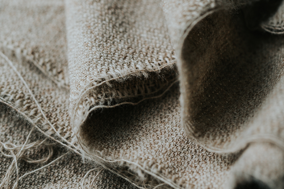 Ein Stoff aus Leinenfaser