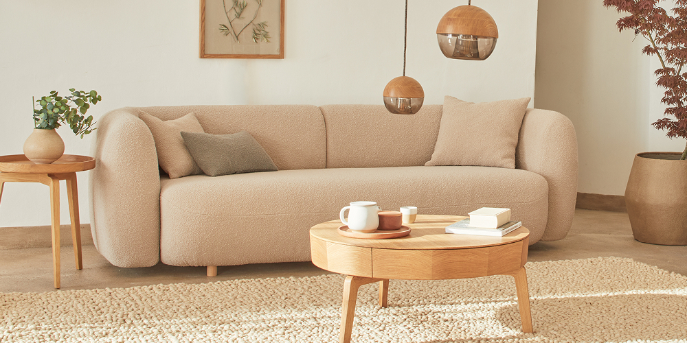 Wohnzimmer mit Sofa Veluna