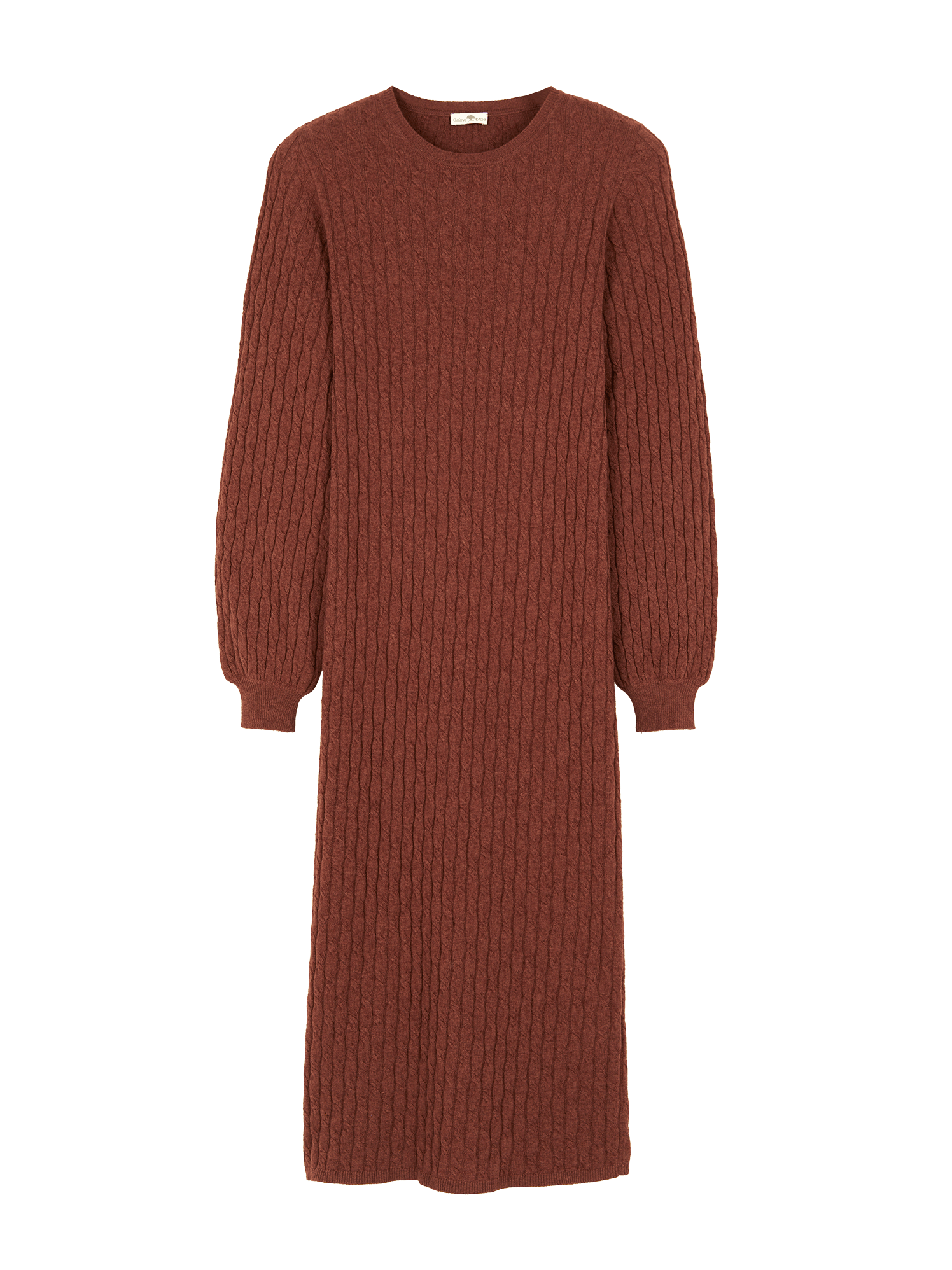 Strickkleid aus Bio-Baumwolle und Wolle