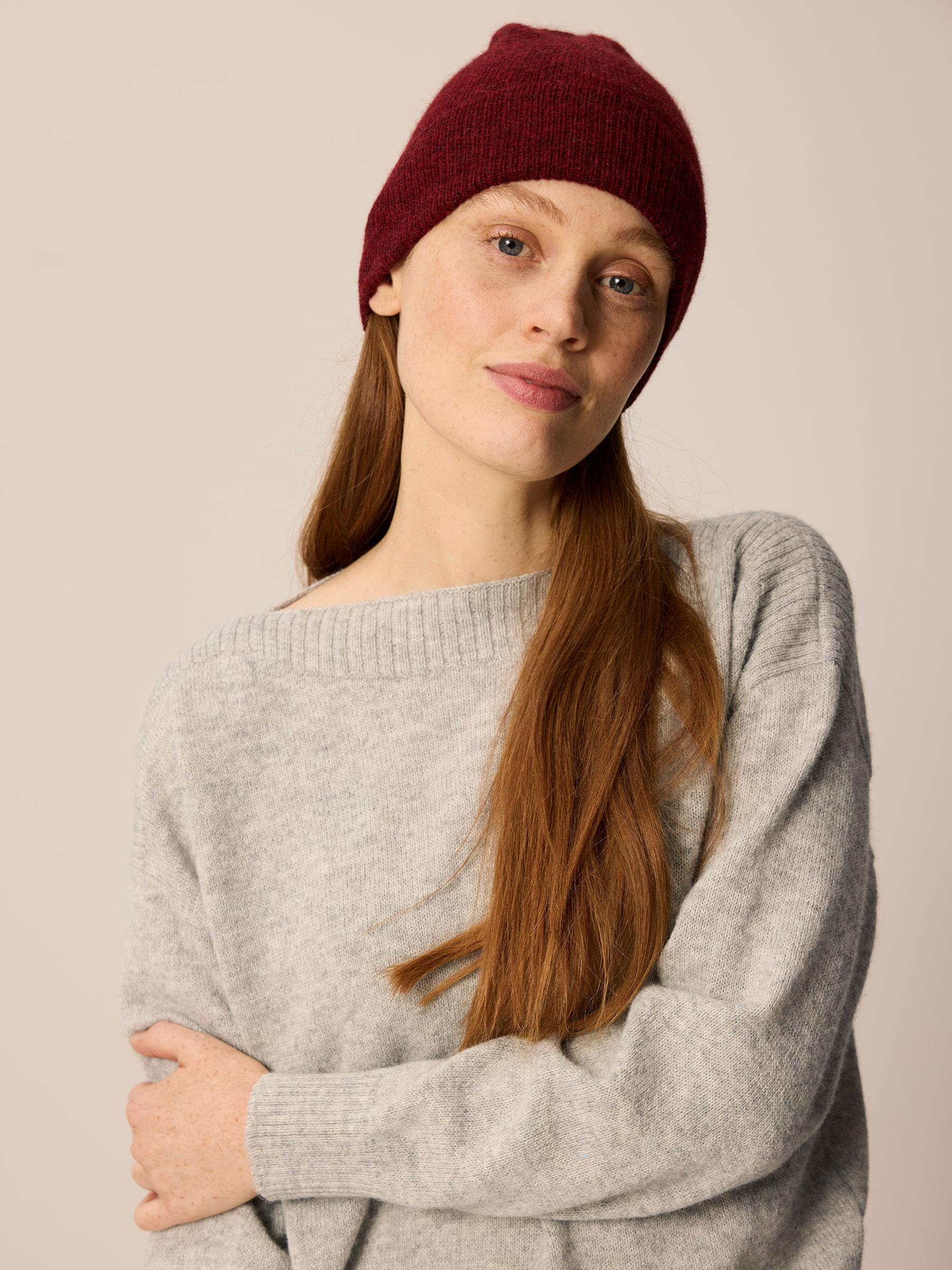 Strickmütze aus Alpakawolle