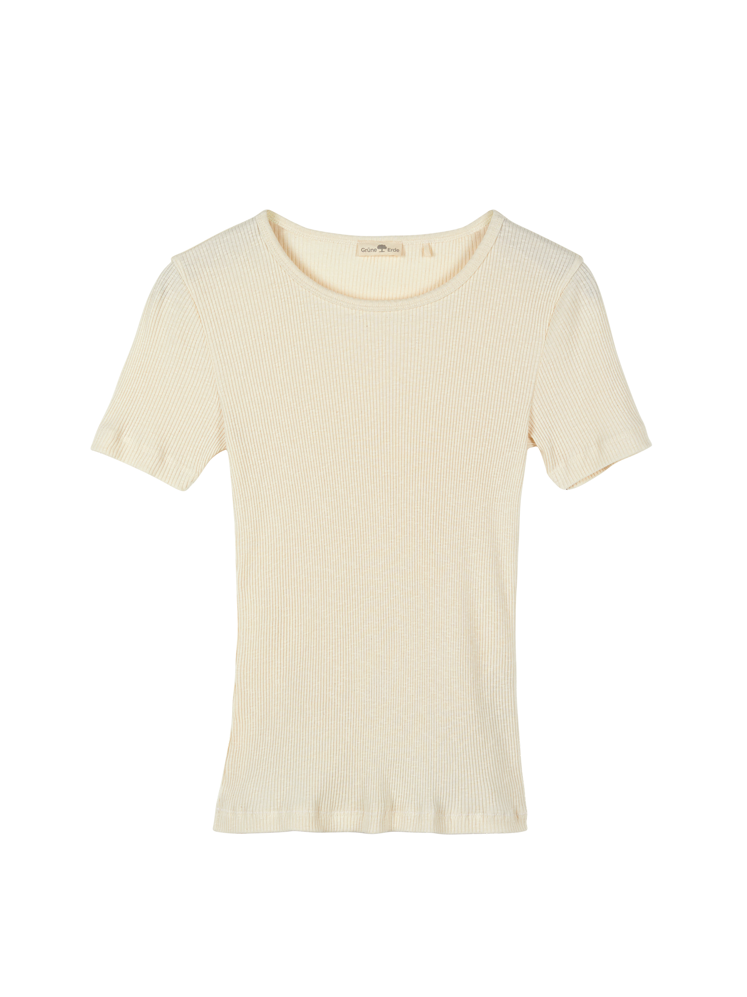 Kurzarmshirt Rippe
