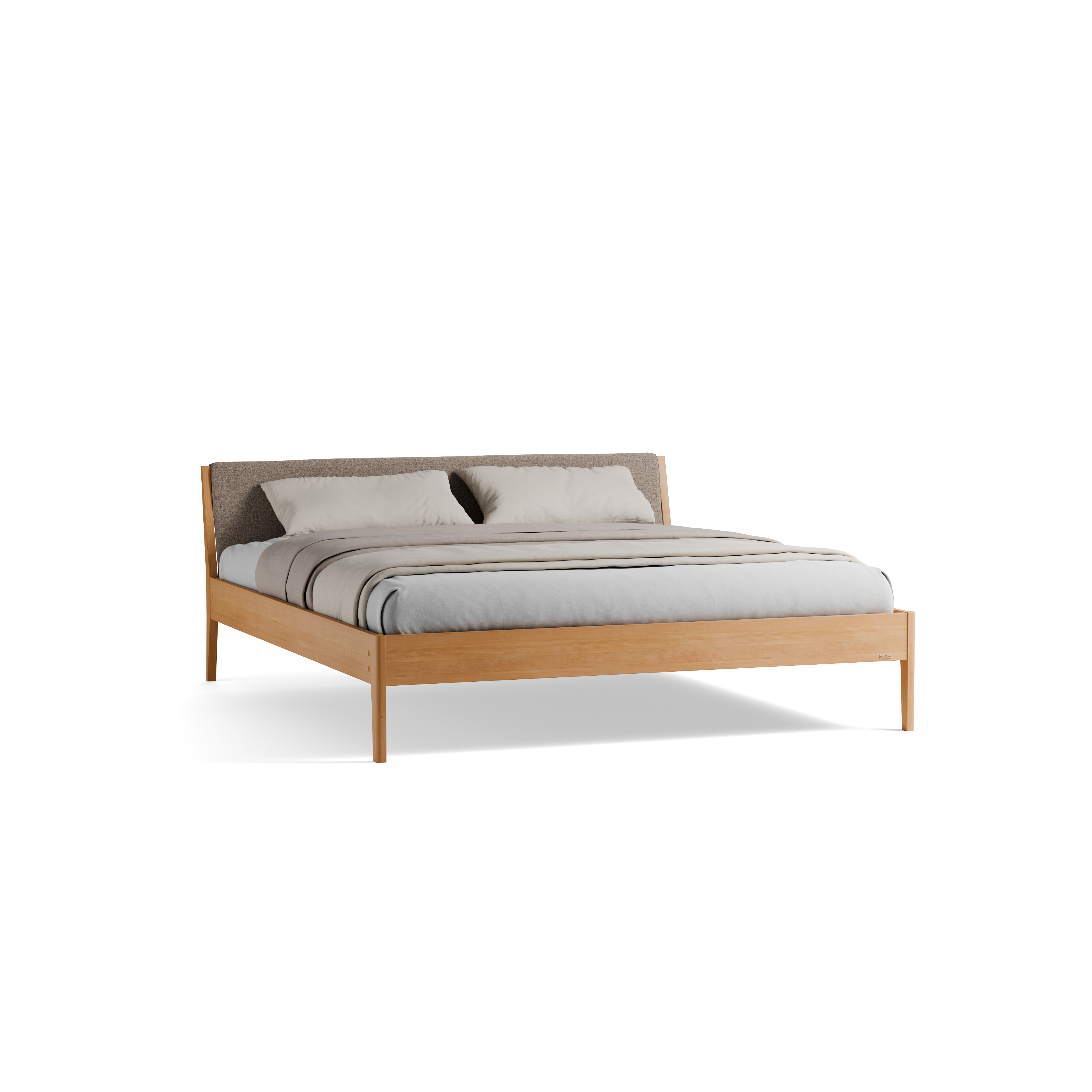 Bett Almeno mit Kopfhaupt und wechselbarer Housse