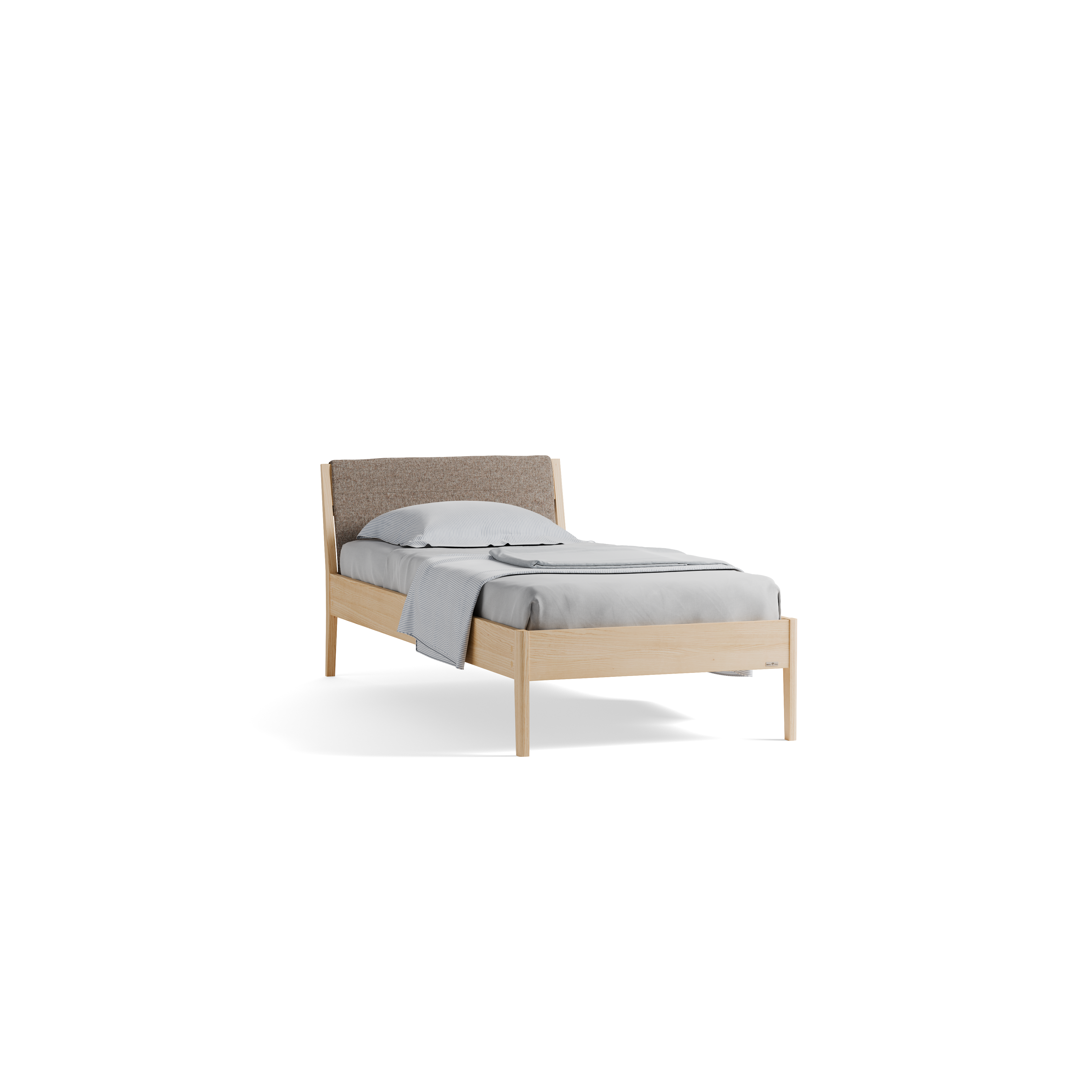 Bett Almeno mit Kopfhaupt und wechselbarer Housse