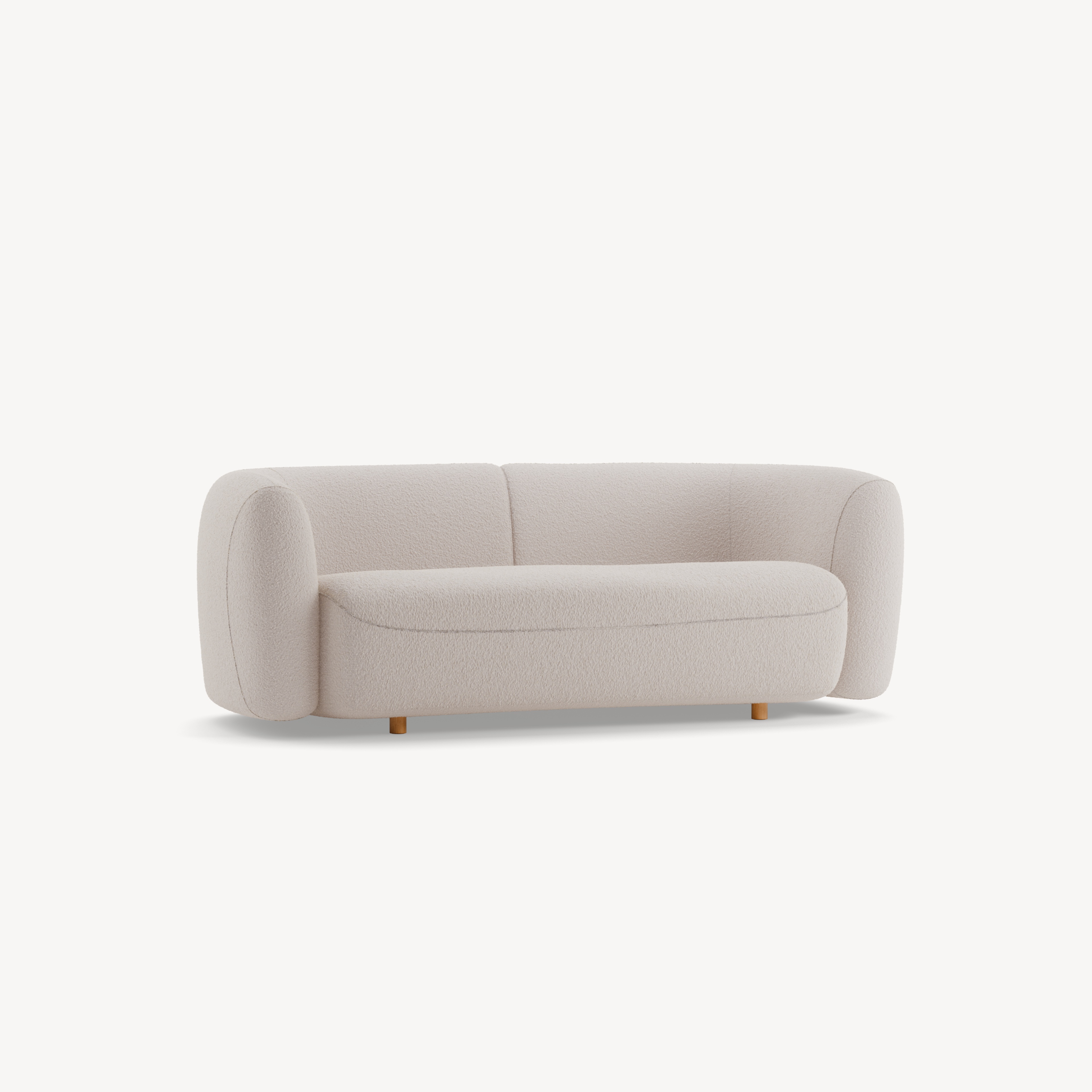 Einzelsofa Veluna (Woll-Bouclé Casello Ecru , B 200 x T 95 x H 72 cm)