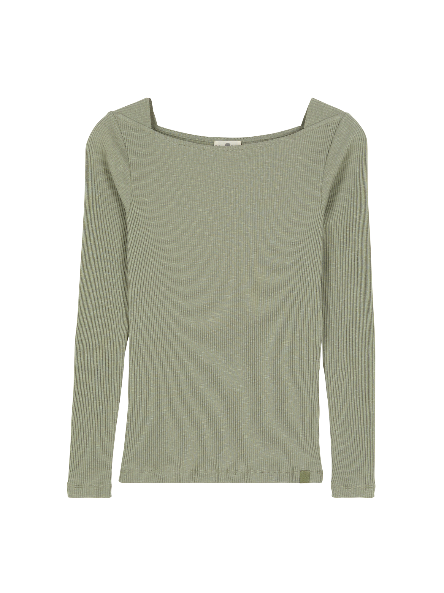 Langarmshirt Rippe aus Bio Baumwolle