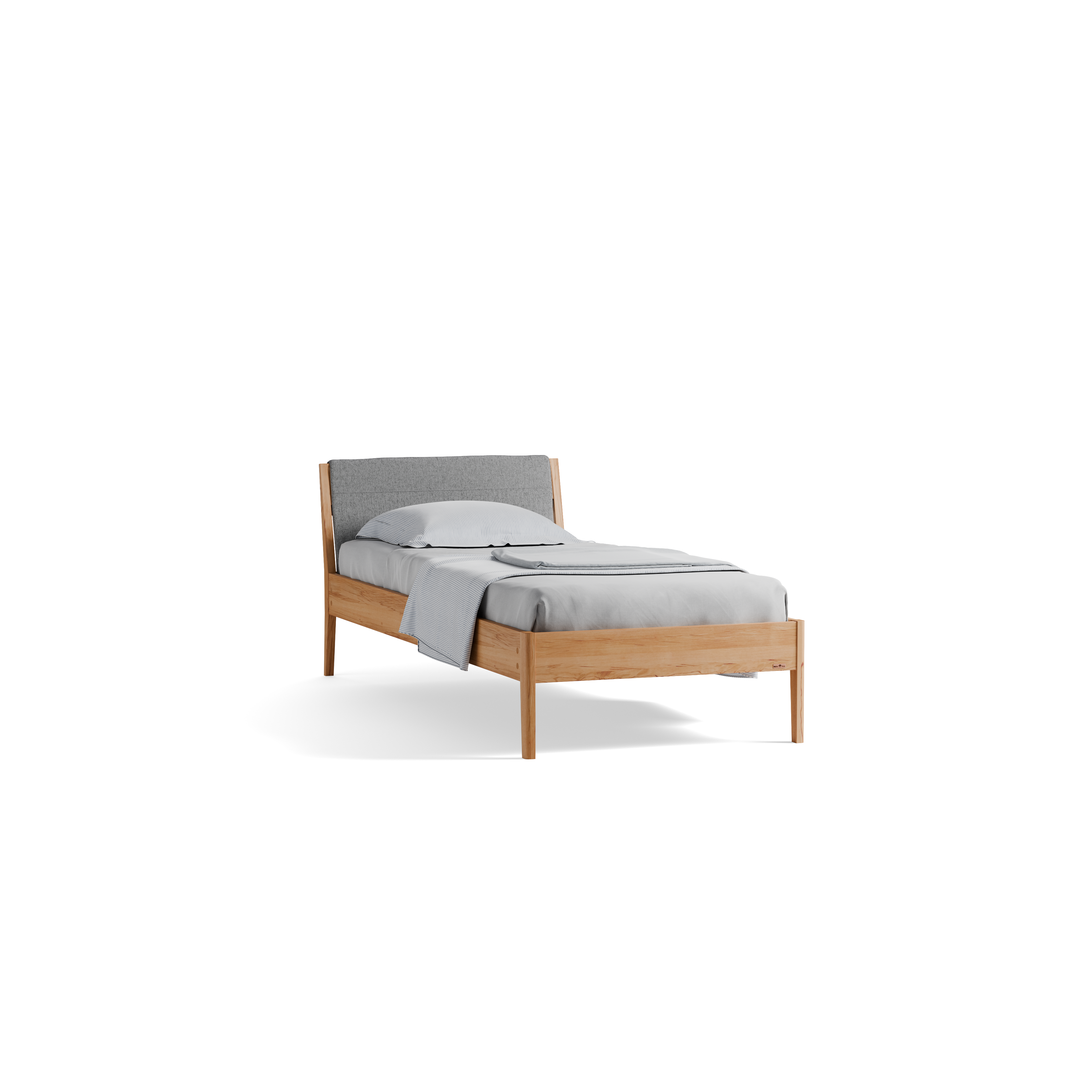 Bett Almeno mit Kopfhaupt und wechselbarer Housse