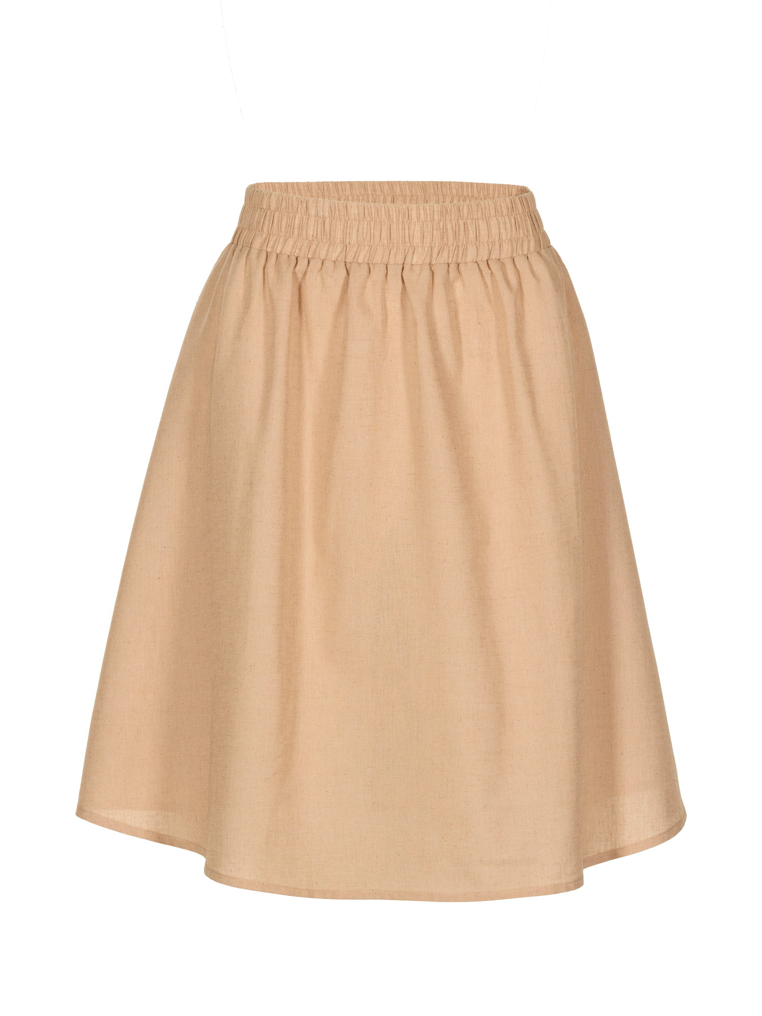 Rock aus Bio-Baumwolle und Leinen