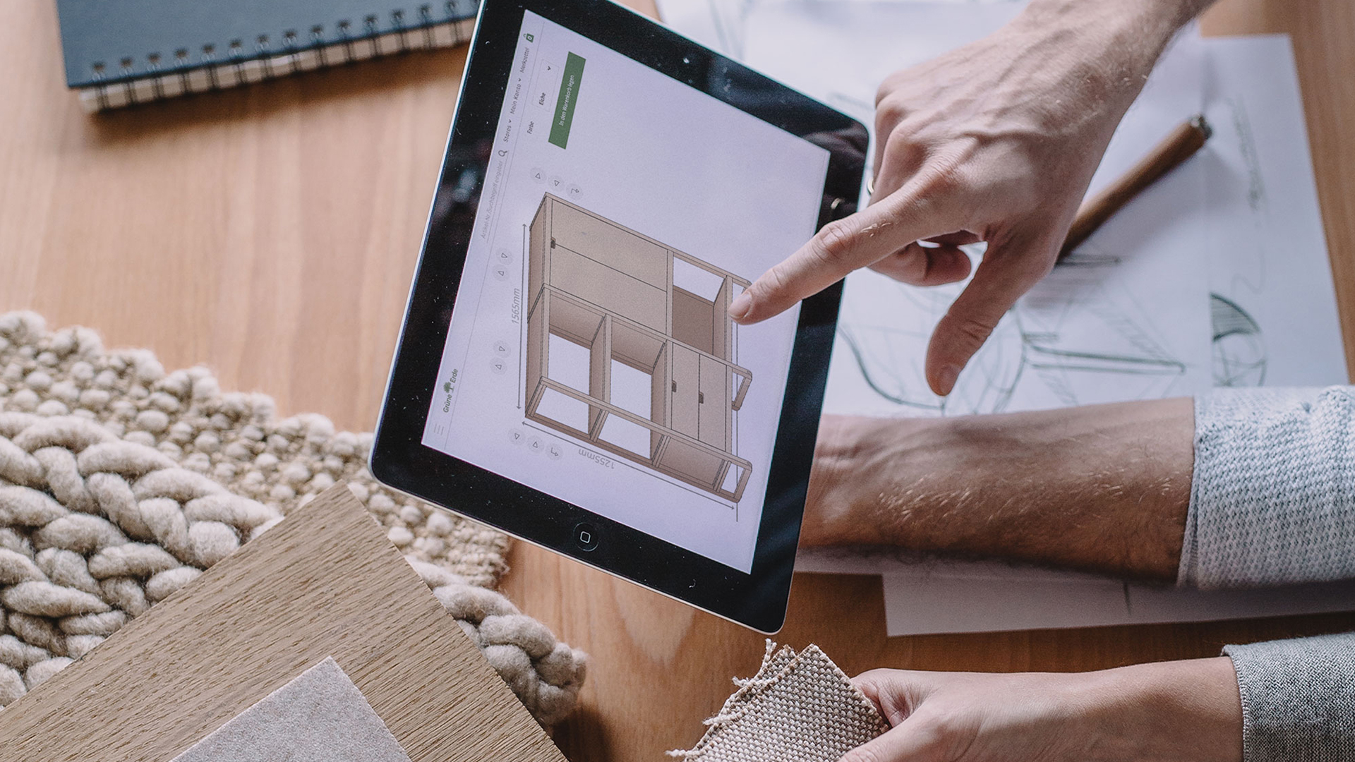 Schrankplaner auf iPad