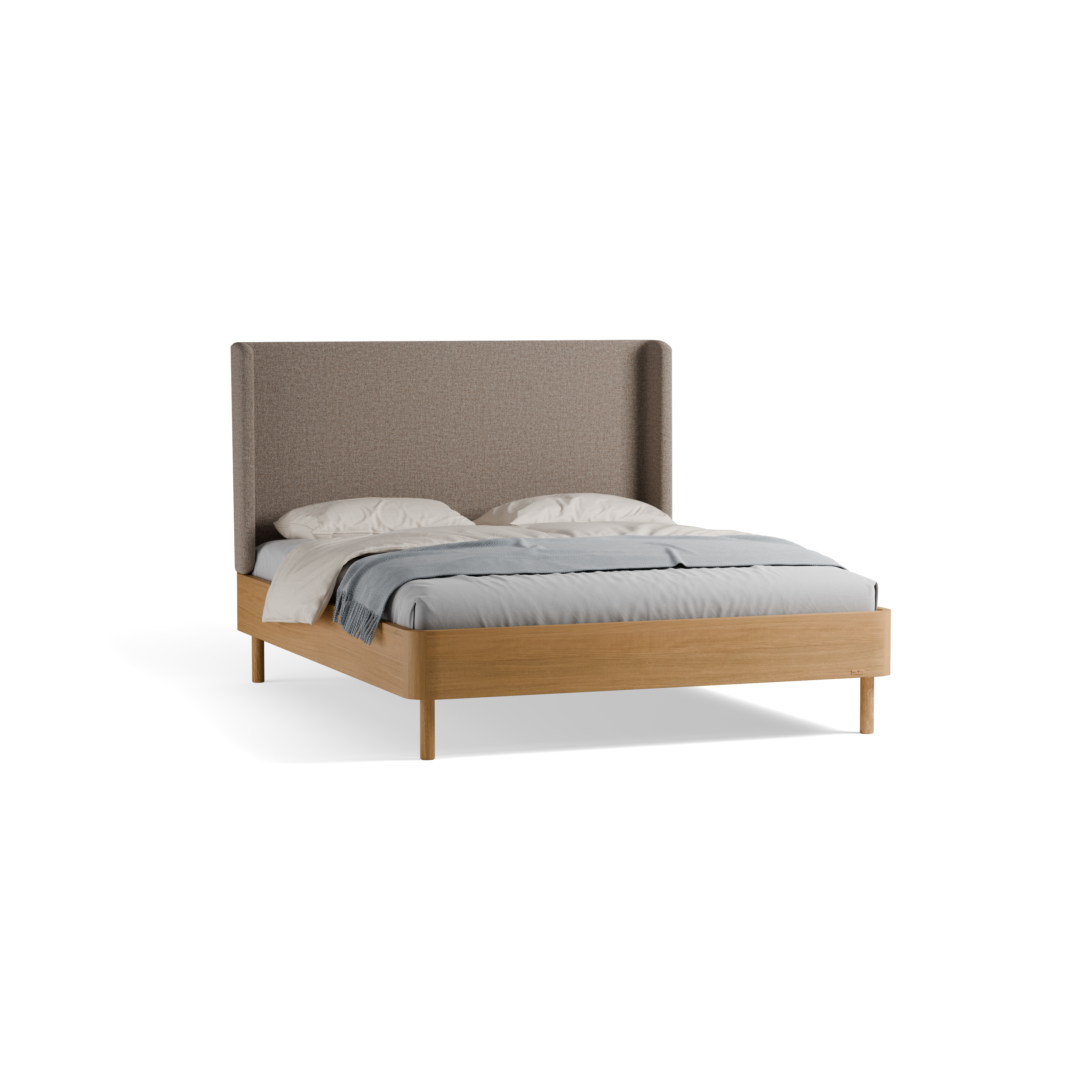 Bett Tonda mit Polsterbetthaupt