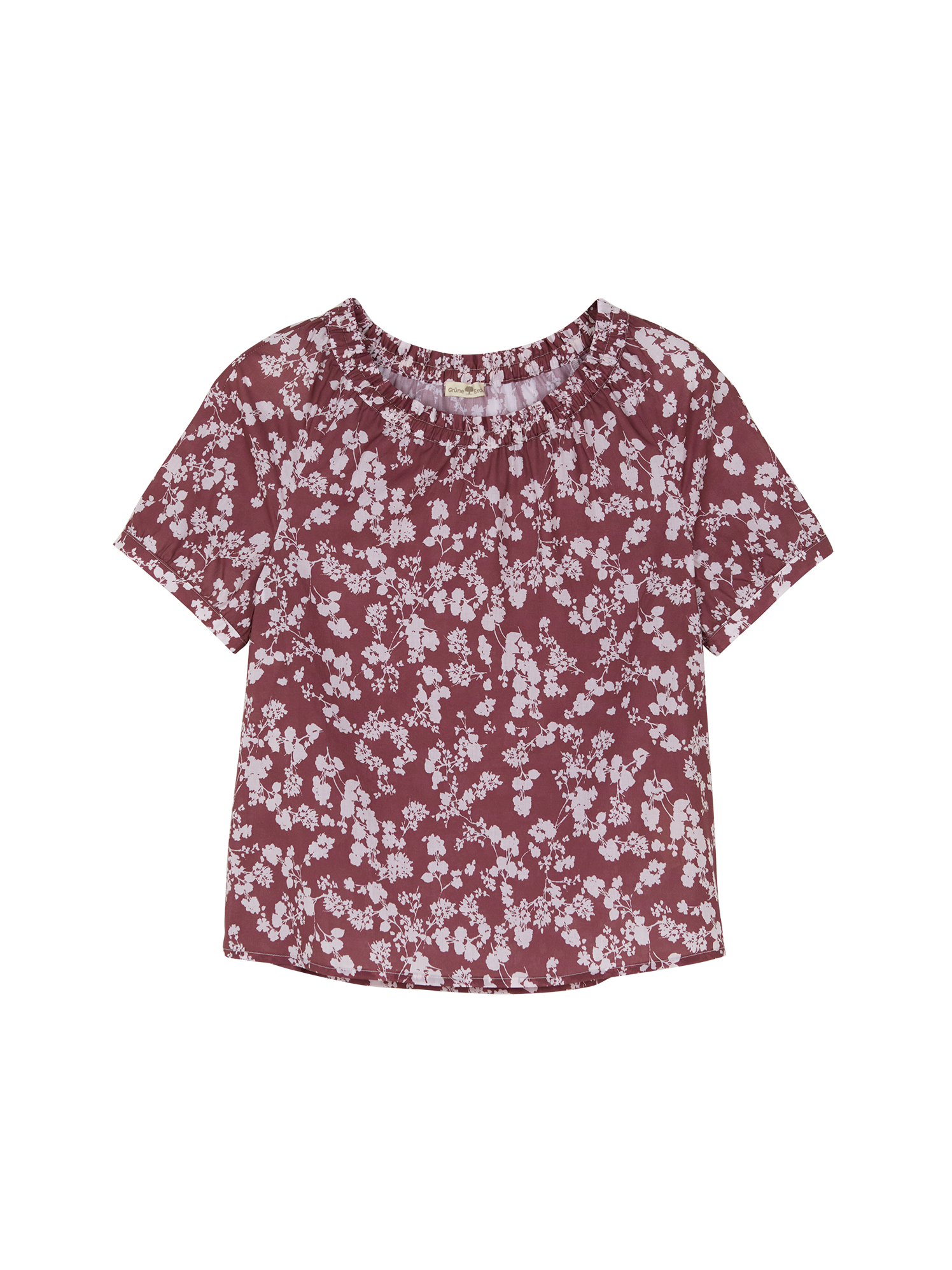 Schlupfbluse kurzarm aus Bio Baumwolle