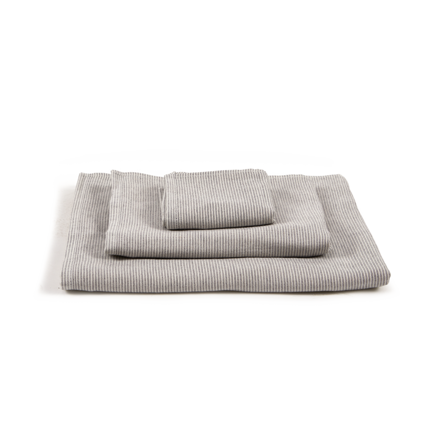 Badtextilien graphit gestreift