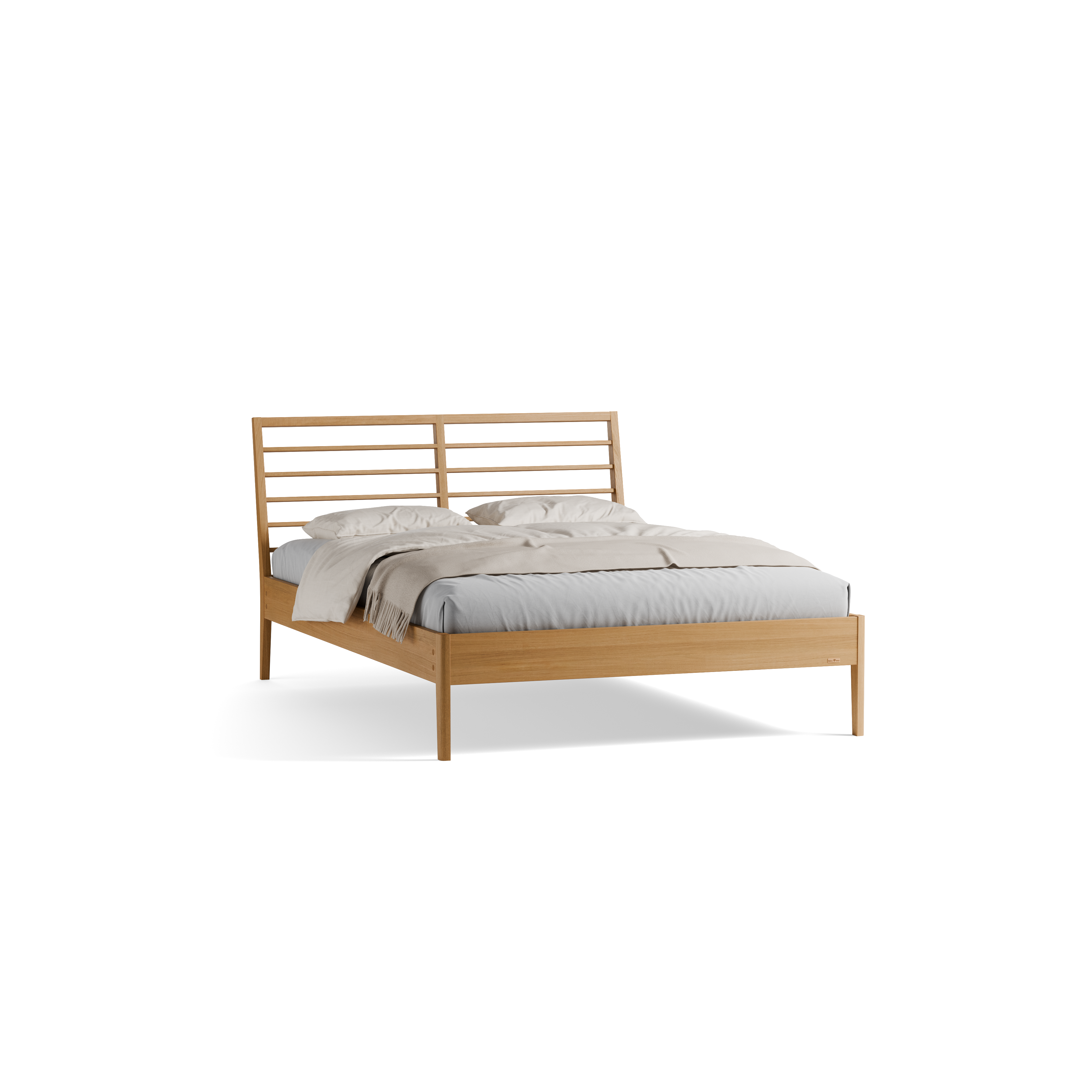 Bett Almeno mit Sprossenbetthaupt horizontal