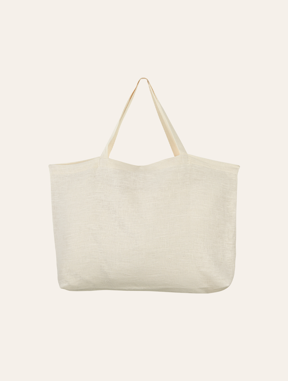 Leinen Shopper vor weißem Hintergrund