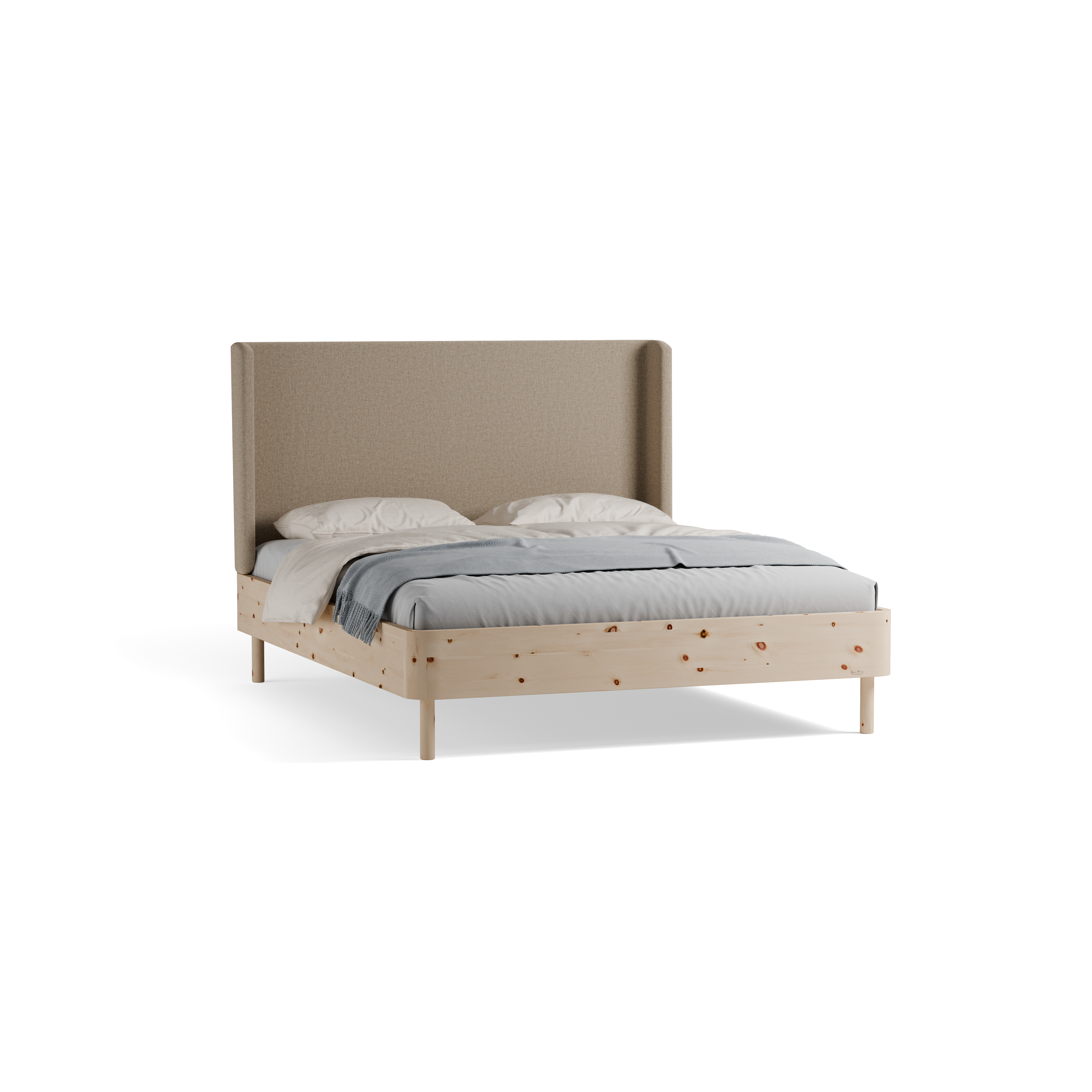 Bett Tonda mit Polsterbetthaupt