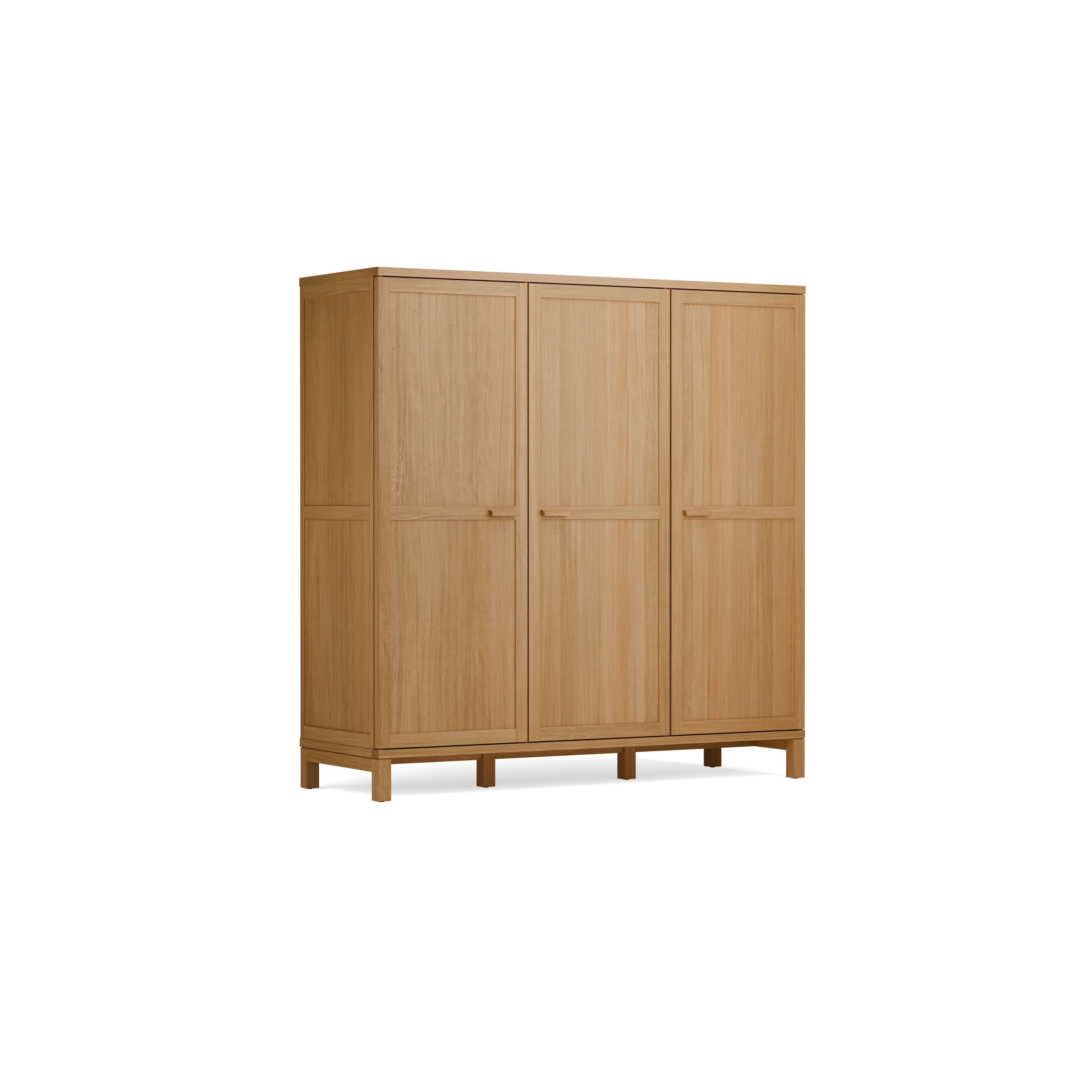 Kleiderschrank Kurami mit Drehtüren 3-türig