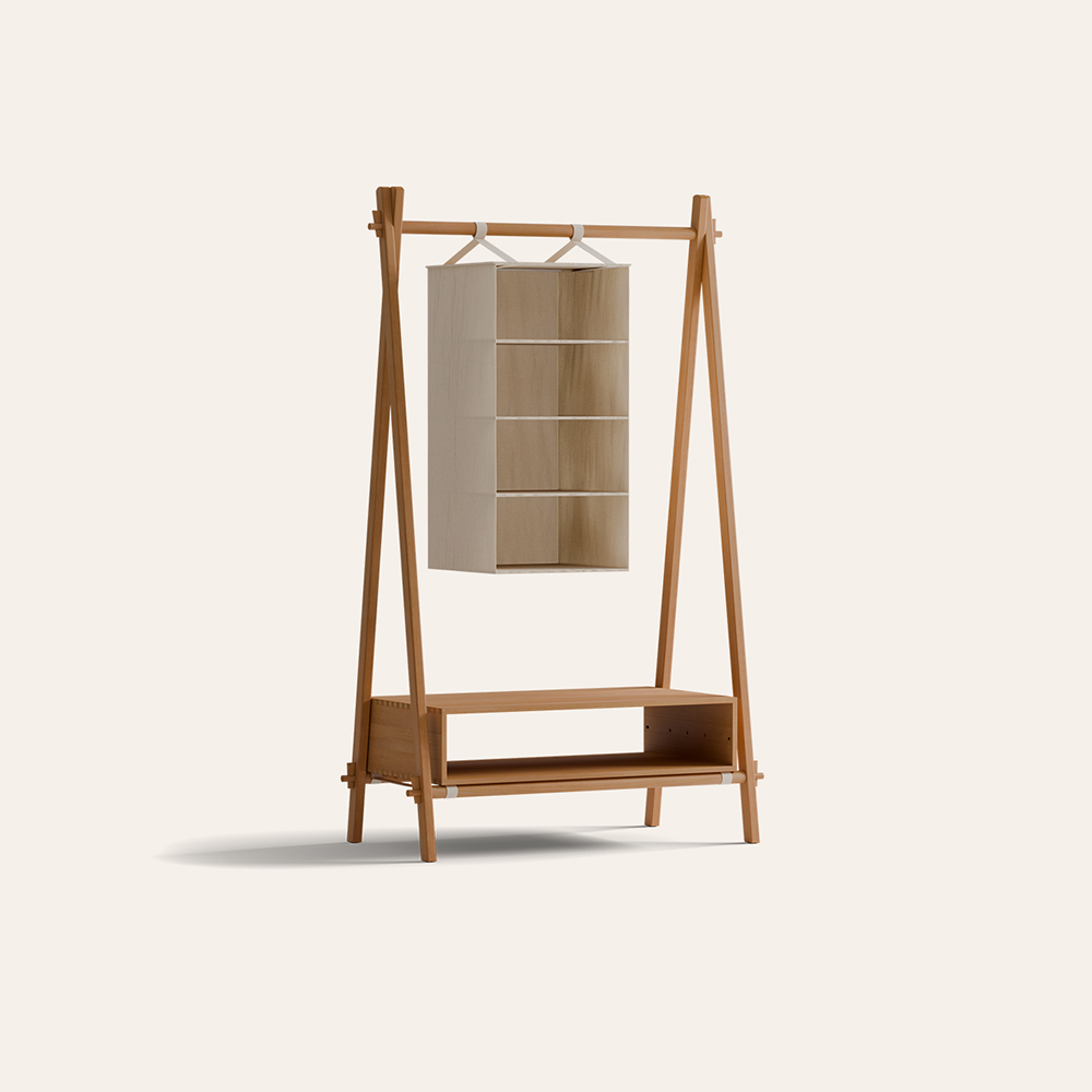 Kleiderständer Jukai Pur mit Hängefächer