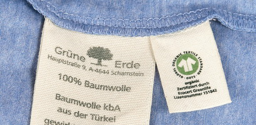 Etikett Grüne Erde-Mode