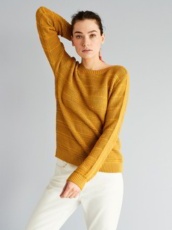 Pullover-Langarm, curcuma Pullover-Langarm, curcuma