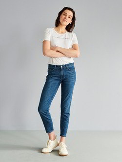 Jeans-7/8 Länge, mittelblau denim Jeans-7/8 Länge, mittelblau denim