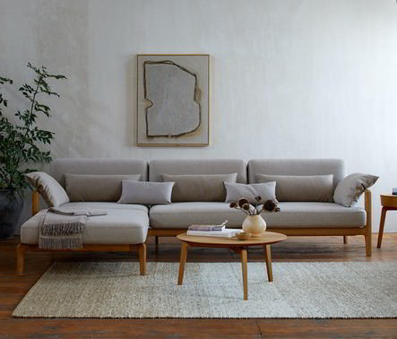  NATURTEXTIL BEST zertifizierte Möbelstoffe - Sofa Linera