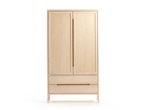 Vitrine Tenso, 2-türig, 2 Laden , Türfüllung Holz, Esche