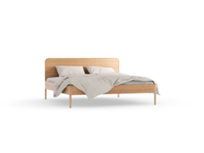 Bett Tenso mit Holzbetthaupt, Buche