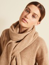Strickschal Baby Alpaka, dinkel