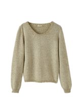 Pullover Langarm, olive melange