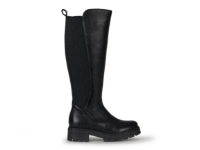hoher Stiefel, schwarz