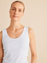 Top Rippe, weiss