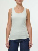 Top aus Bio Baumwolle, 45 pastell aqua