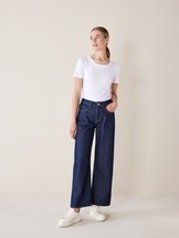 Jeans weites Bein, 100% Bio-Baumwolle, dark denim