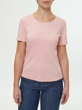 T-Shirt aus Bio-Baumwolle, rose rouge