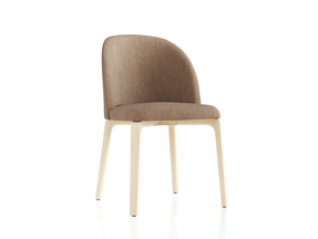 Stuhl Belmont ohne Armlehne 54X60/45X83/48 cm, mit Bezug, Wollstoff Stavang Haselnuss (65), Esche