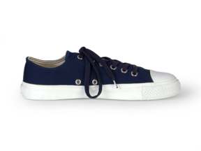 Baumwoll-Sneaker, dunkelblau
