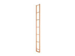 Regal Quint Steher Buche, inkl. Montagematerial Kippsicherung, B 35 x T 351 x H 2350 mm