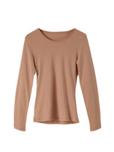 Shirt-Langarm, sandelholz