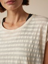 Top aus Bio Baumwolle, creme