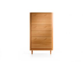 Schuhschrank Tonda, 3 Klappen, Buche