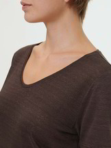 Kurzarmshirt aus Bio-Leinen, kakao