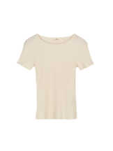 Kurzarmshirt Rippe, natur