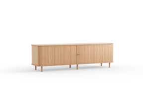 Rolloschrank Tonda inkl 2 Fachbretter u. Rollo, Buche