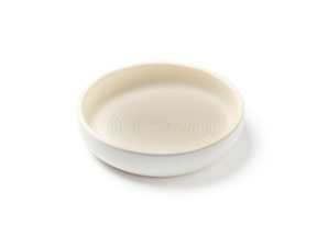 Kresseteller aus weißem Terracotta
